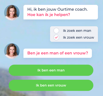 De OurTime coach loodst je door het inschrijvingsproces