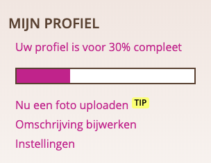 Je profiel op Alleenstaande-mamas.nl