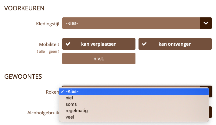 Profiel op Ondeugend Daten